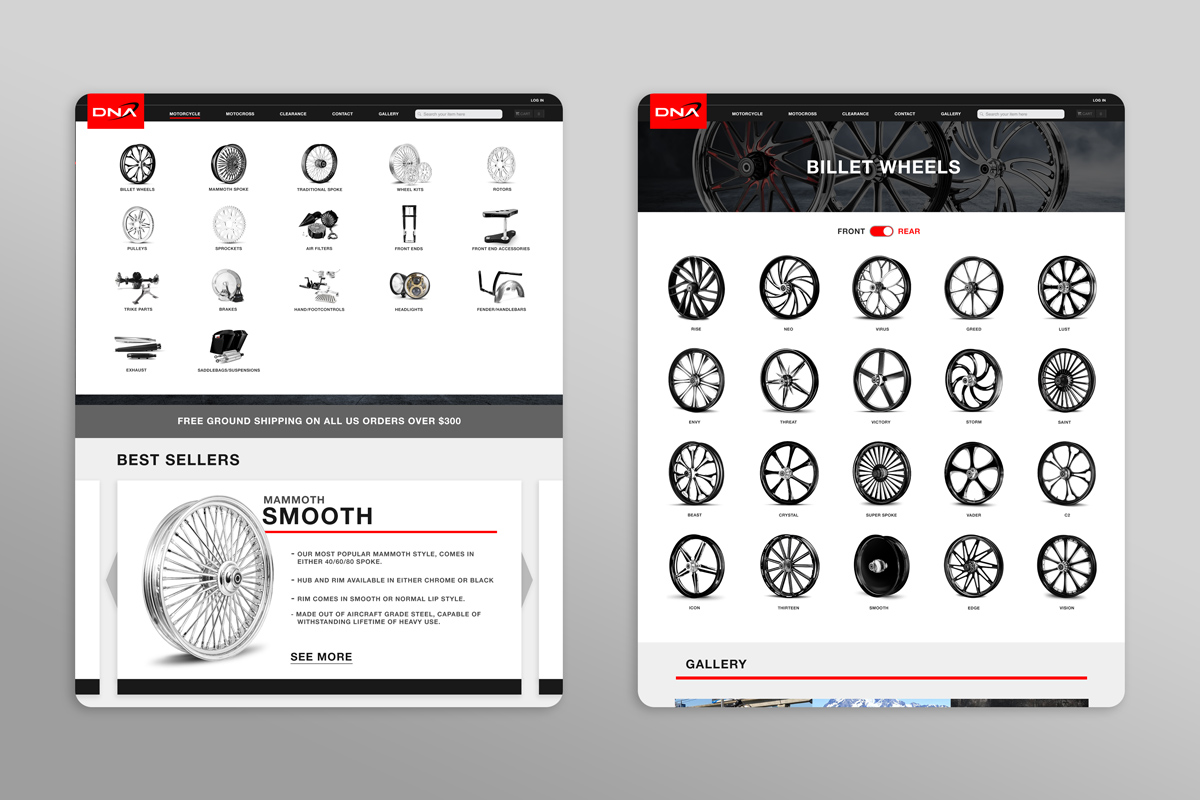 dna billet product page